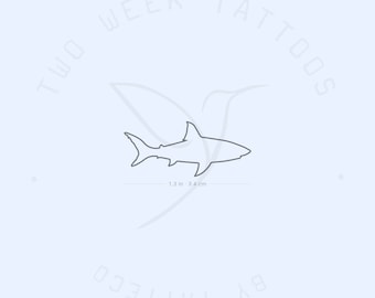 Shark Semi-Permanent 2-Week Tattoo (Set of 2)