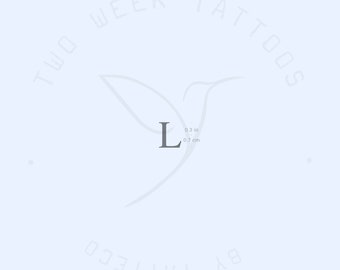 L Serif Semi-Permanent Tattoo (Set of 2)