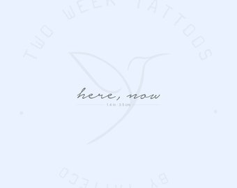 Here, Now Semi-Permanent 2-Week Tattoo (Set of 2)