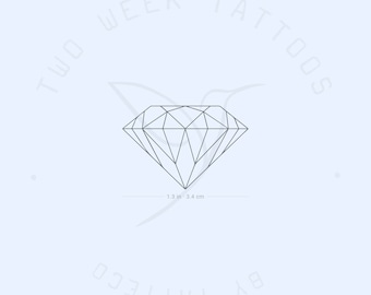 Diamant semi-permanente tattoo (set van 2)
