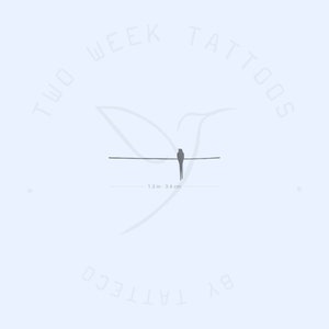 Bird On A Wire Semi-Permanent Tattoo (Set of 2)
