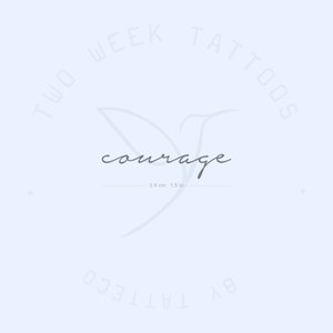 Courage Semi-Permanent 2-Week Tattoo (Set of 2)