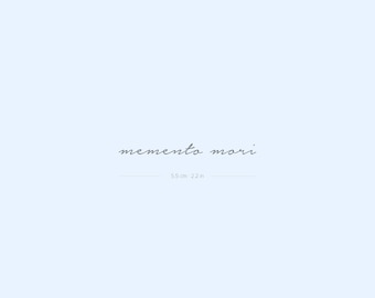 Memento Mori Semi-Permanent 2-Week Tattoo (Set of 2)