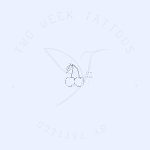 Cherry Couple Semi-Permanent Tattoo (Set of 2)