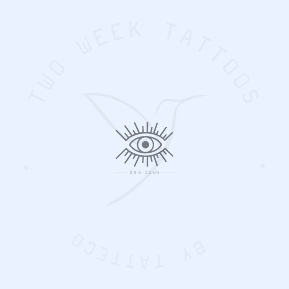 Not So Evil Eyes White Temporary Tattoo | PAPERSELF