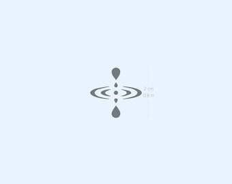 Mindfulness Symbol Semi-Permanent 2-Week Tattoo (Set of 2)