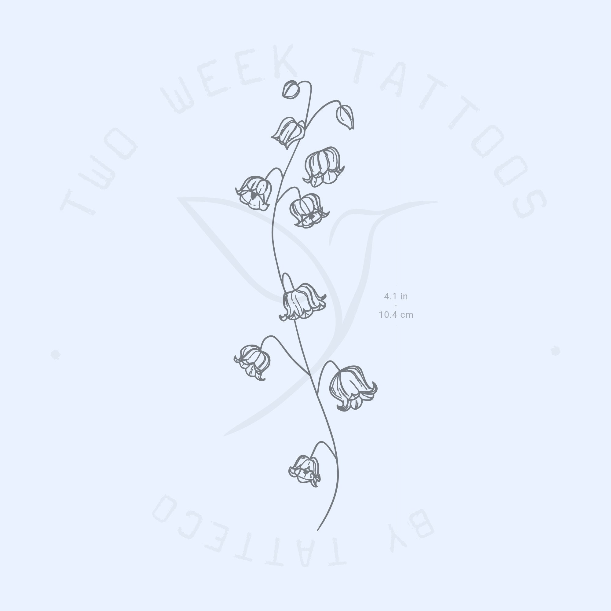 Lily of the Valley Semi-permanent Tattoo (set of 2) - Etsy