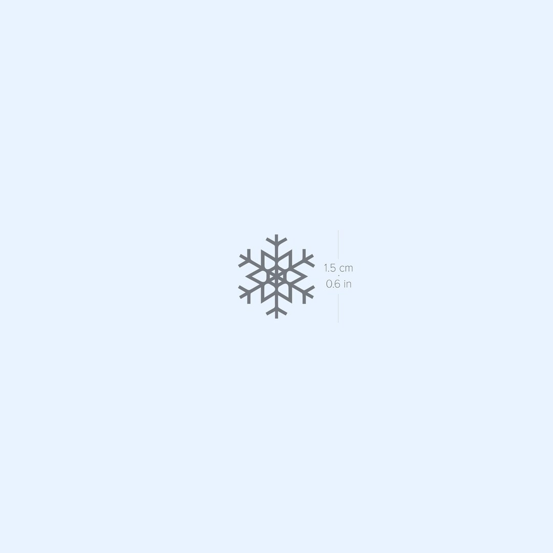 Tatouage Flocon De Neige Minimaliste Petit tatouage minimaliste de flocon de neige semi-permanent - Etsy France