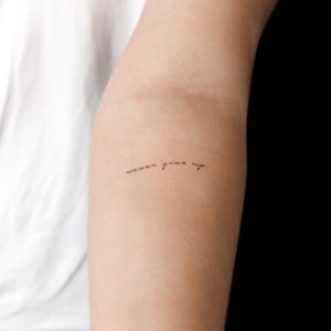 Nunca desista da tatuagem semipermanente (conjunto de 2)