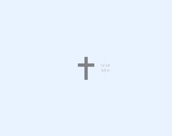 Semi Permanent Cross Tattoo - Etsy