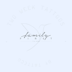 Family First Semi-Permanent Tattoo (Set of 2)