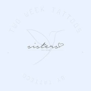 Sisters Love Semi-Permanent Tattoo (Set of 2)