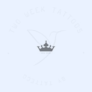 Black Crown Semi-Permanent Tattoo (2er Set)