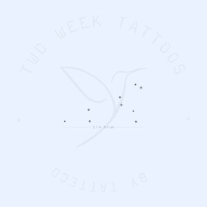 Minimalistisches Leo Sternbild Semi-Permanent Tattoo (2er Set)