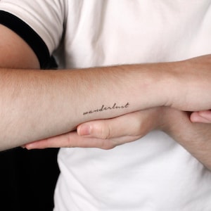 Wanderlust Semi-Permanent 2-Week Tattoo (Set of 2)