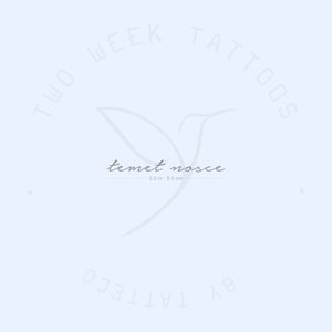 Temet Nosce Semi-Permanent Tattoo (Set of 2)