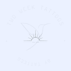 Minimal Sunset Semi-Permanent Tattoo (Set of 2)