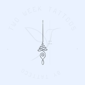 Unalome Semi-Permanent Tattoo (Set of 2)