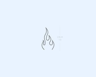 Buy 6 Minimalist Tiny Flame Temporary Tattoos Its a Cute Online in India   Etsy