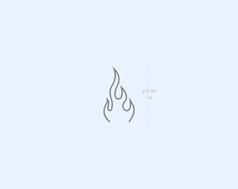 Buy 6 Minimalist Tiny Flame Temporary Tattoos Its a Cute Online in India   Etsy