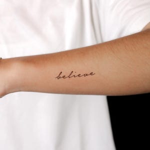 Believe Semi-Permanent 2-Wochen Tattoo (2er Set)