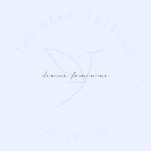 Divine Feminine Semi-Permanent Tattoo (Set of 2)
