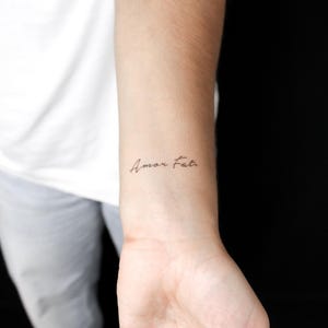 Amor Fati Semi-Permanent 2-Week Tattoo (Set of 2)