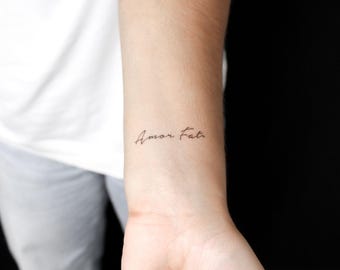 Amor Fati Semi-Permanent 2-Week Tattoo (Set of 2)