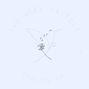 Dandelion And Seeds Semi-Permanent Tattoo (Set of 2)