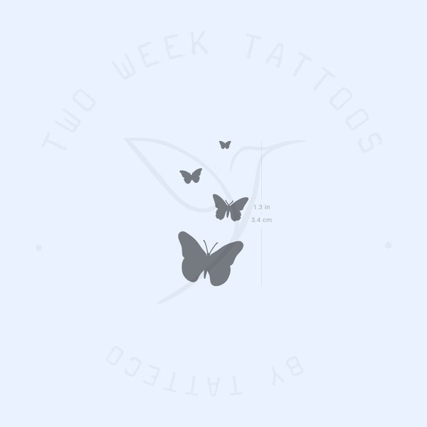 Butterfly Family Semi-Permanent Tattoo (Set of 2)