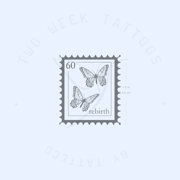 Butterfly Stamp Semi-Permanent Tattoo (Set of 2)