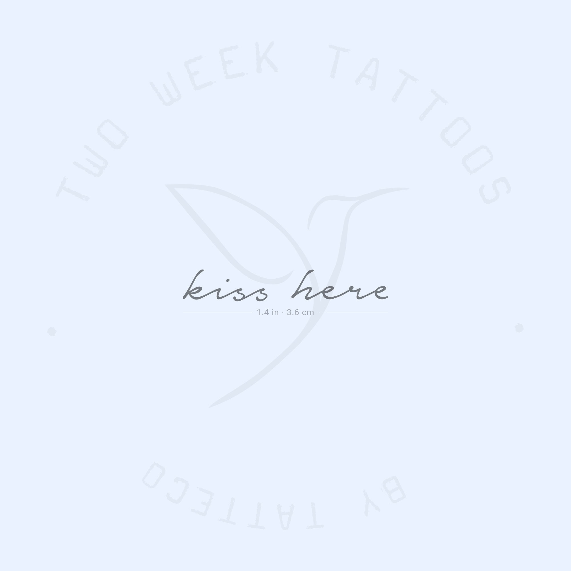 Kiss Here Semi-Permanent Tattoo (Set of 2)