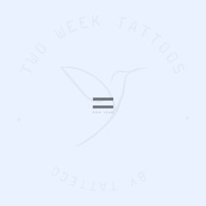 Equal Sign Semi-Permanent Tattoo (2er Set)