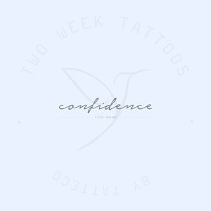 Confidence Semi-Permanent Tattoo (Set of 2)
