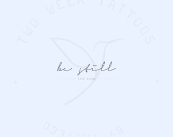 Be Still Semi-Permanent Tattoo (2er Set)