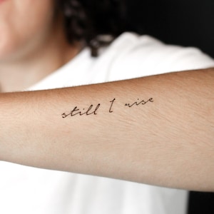 Tatouage semi-permanent Still I Rise de 2 semaines (Ensemble de 2)