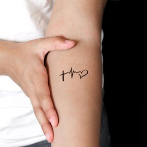 Tatuaggio semipermanente di 2 settimane Faith Hope Love (set di 2)