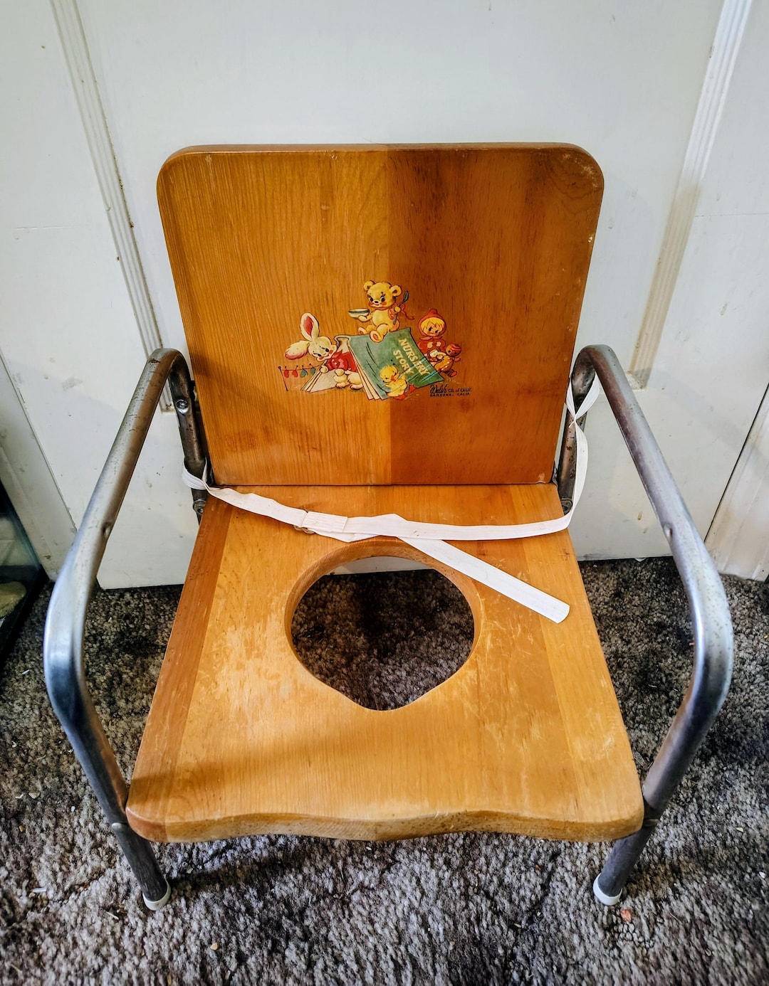 Kitsch Chair Vintage Kitsch Midcentury Wooden Folding Welsh Co Potty Chair 1950s ...