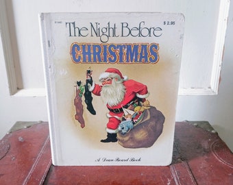 Vintage The Night Before Christmas Vintage Dean Board Book 1980