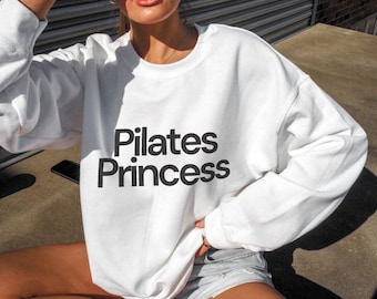 Pilates Princess Sweatshirt, Pilates Girl Crewneck, Reformer Pilates Jumper, Workout Studio Sweater