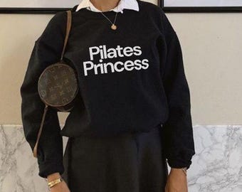 Pilates Princess Crewneck, Pilates Sweatshirt for Women, Reformer Pilates Jumper, Studio Workout Sweater