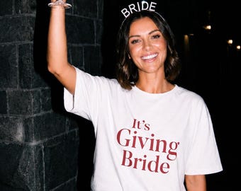 It’s Giving Bride Shirt, Bachelorette Party Shirt, Bach Weekend Outfit, Bride Celebration, Future Mrs