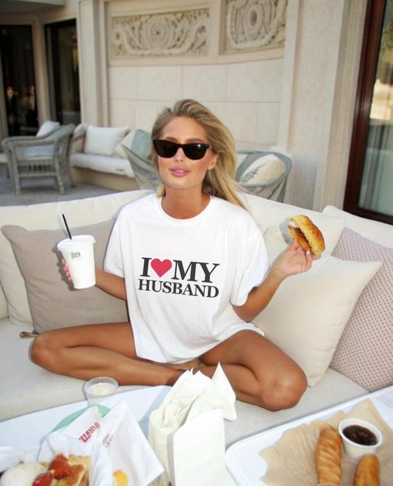 I Love My Husband TShirt - Newlywed Shirt | Anniversary Top | Honeymoon Outfit | Wedding Morning Tee