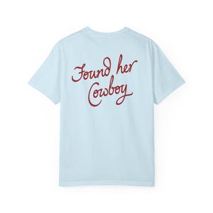 Found Her Cowboy Tshirt, Cowgirl Bride Tee, Western Wedding Shirt, Country Bridal Top, Bachelorette image 8