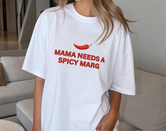 Camiseta "Mamá necesita una margarita picante", Camiseta de margarita, Camiseta de tequila, Viaje de chicas, Despedida de soltera, Camiseta de vacaciones