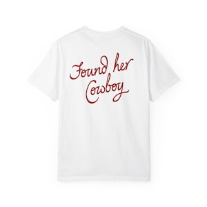 Found Her Cowboy Tshirt, Cowgirl Bride Tee, Western Wedding Shirt, Country Bridal Top, Bachelorette image 6