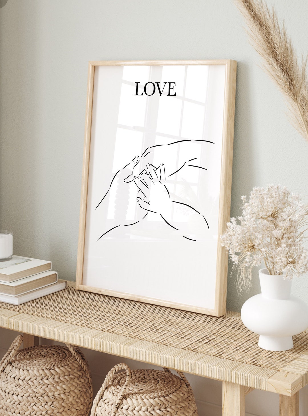 Personalized Family Poster With Hands Mom Dad Baby Hands Affiche De ...