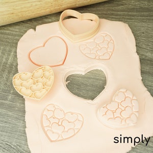Hearts hearts and hearts cookie cutter | Valentines day theme
