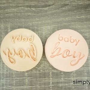 Baby Junge Ausstecher | Fondant Cutter Stempel | Baby Shower Motiv