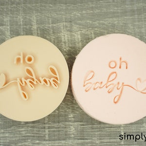 Oh Baby Ausstecher | Fondant Cutter Stempel | Festliches Thema